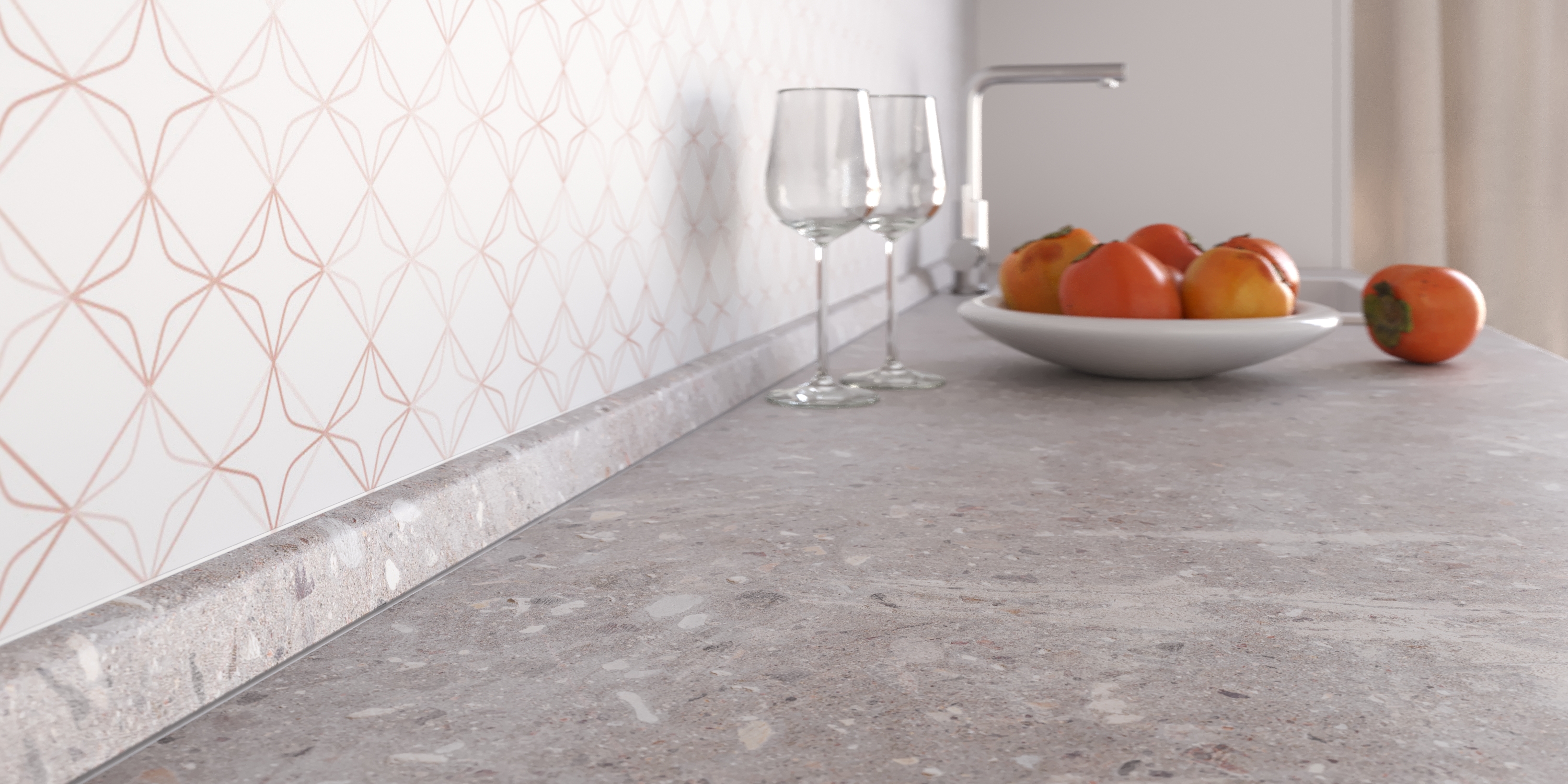 Accessories for mounting worktops and slabs