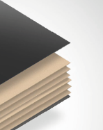 Decorative veneered board Slotex DUO-X based on chipboard