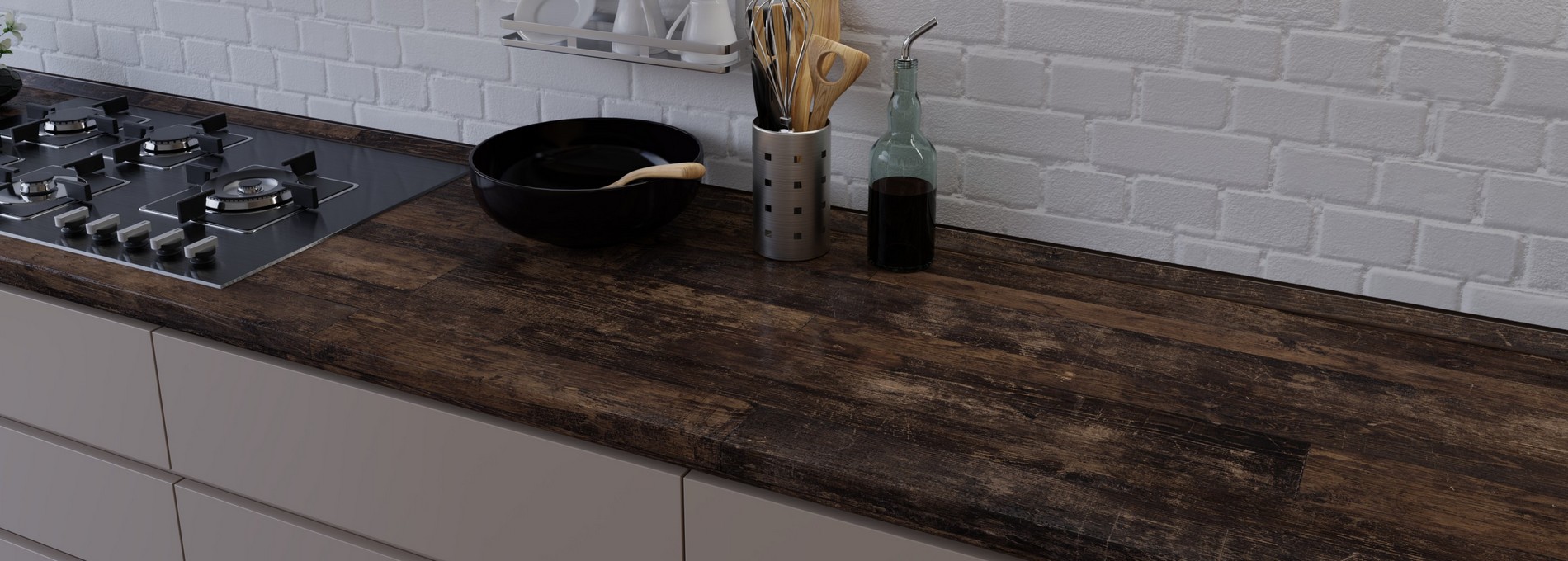 Кухонный остров со столешницей из натурального мрамора